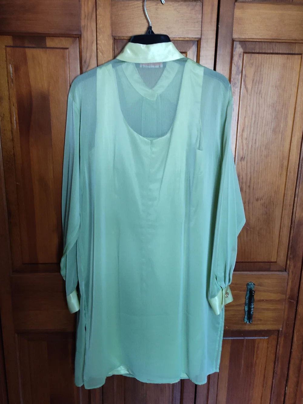 Vintage J.R. Nites by Caliendo Pale Green Formal 2-pc Dress Set